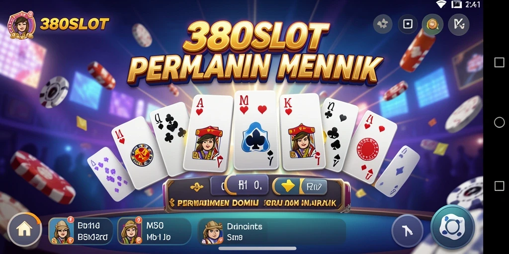 Tampilan gameplay menarik dari permainan Domino 380SLOT.