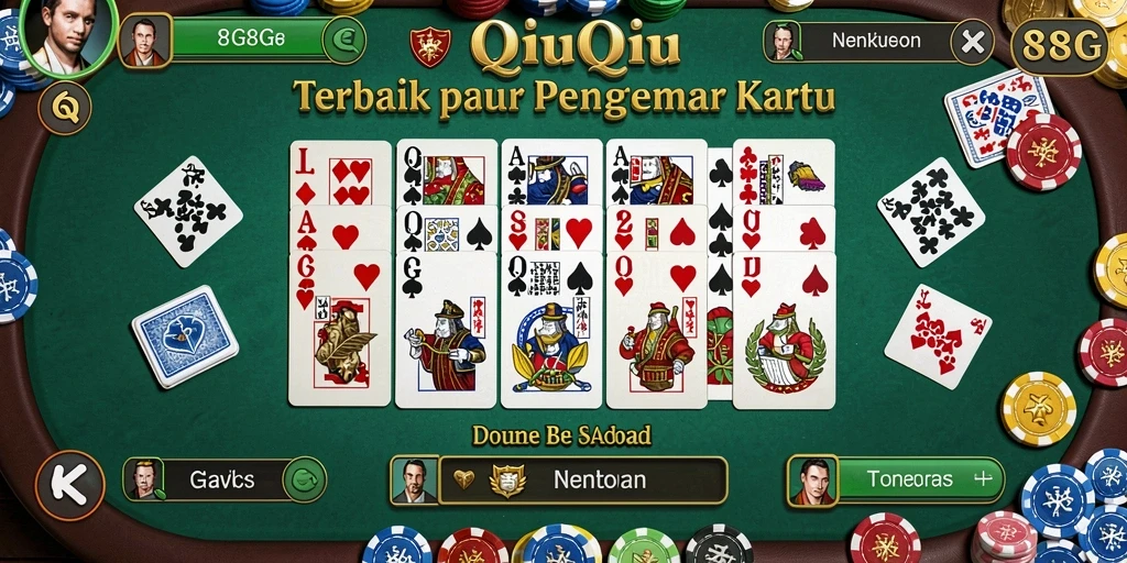 Tampilan menegangkan saat bermain QiuQiu di 8G8G.