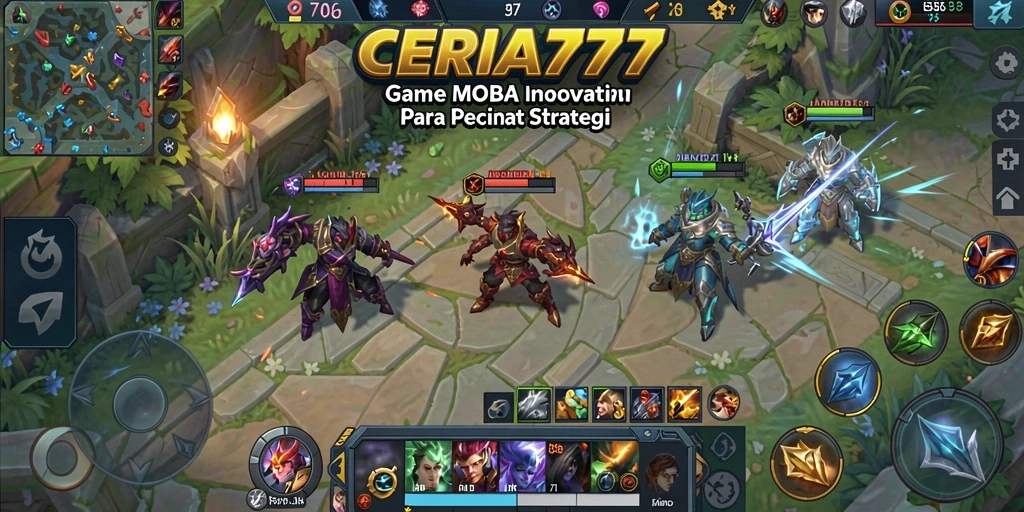 Gameplay seru dalam CERIA777 yang penuh strategi MOBA.