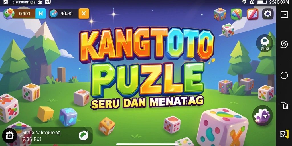 Screenshot gameplay KANGTOTO yang menampilkan tantangan puzzle.