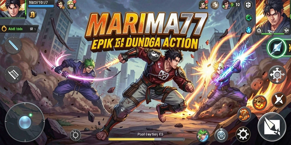 Tampilan aksi seru dan mendebarkan di MARIMA77.