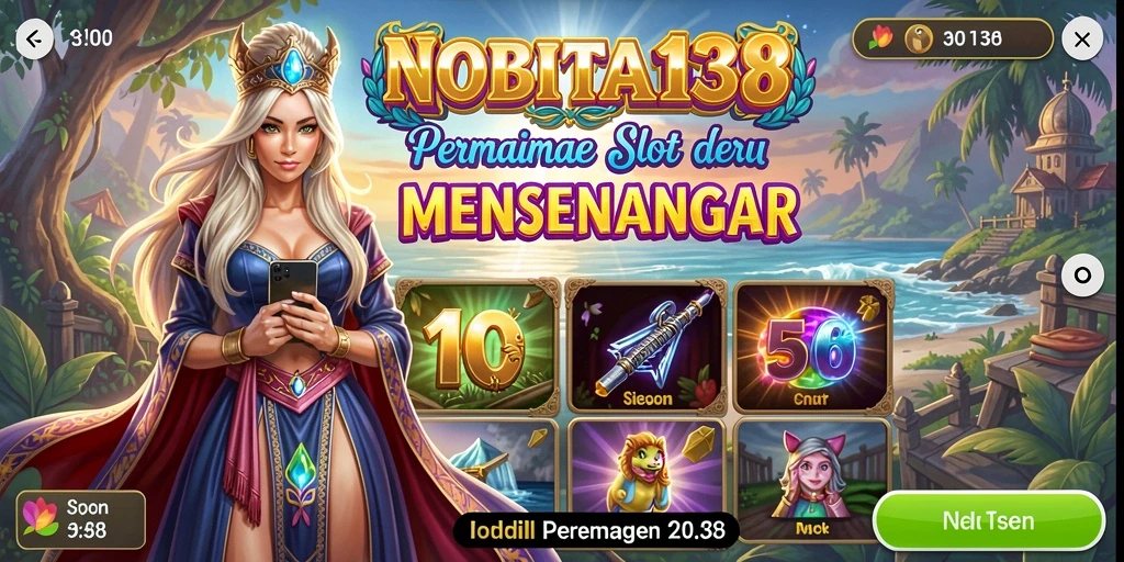 Tampilan gameplay menarik dari game Slot NOBITA138.
