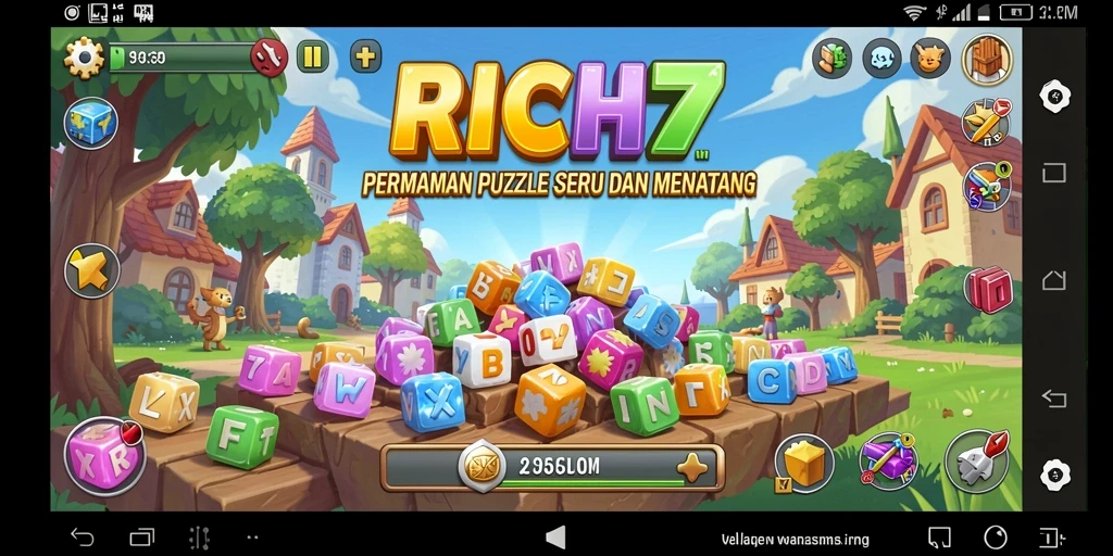 Tampilan gameplay RICH7 yang menarik dan menantang.