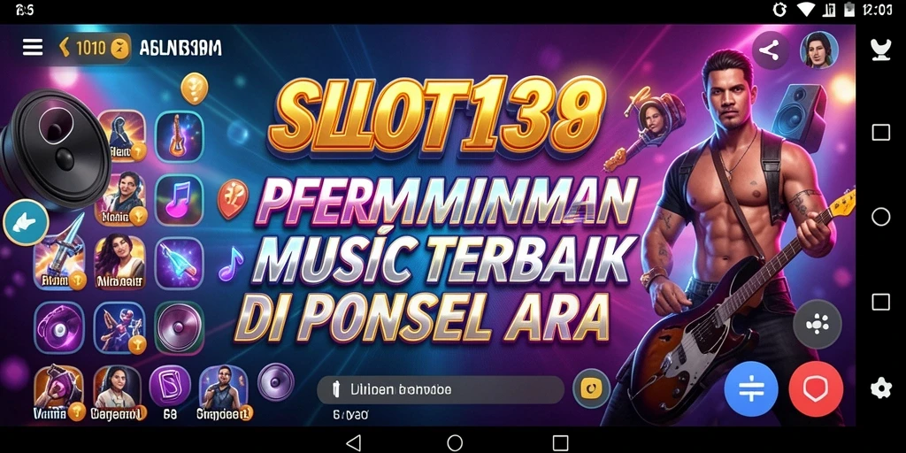 Screenshot gameplay SLOT138 menampilkan interaksi musik yang menarik.