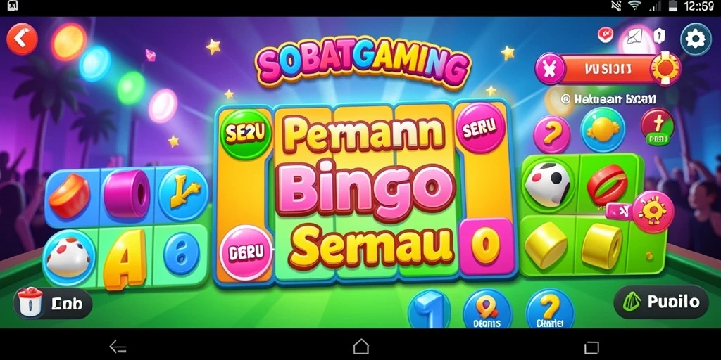 Tangkapan layar utama dari gameplay Bingo SOBATGAMING yang menampilkan keseruan bermain.