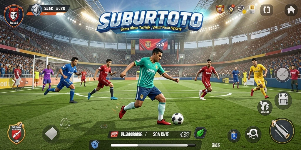 Screenshot utama SUBURTOTO menunjukkan aksi olahraga yang seru dan mendebarkan.