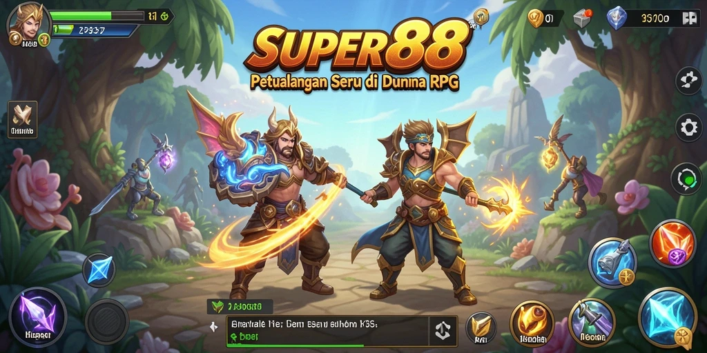 Gameplay SUPER88 yang memukau dengan pertarungan seru dan karakter menarik.