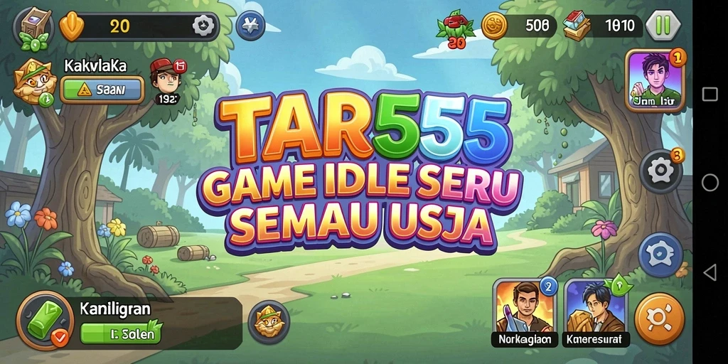 TAR555 menampilkan gameplay Idle yang seru dan menarik.