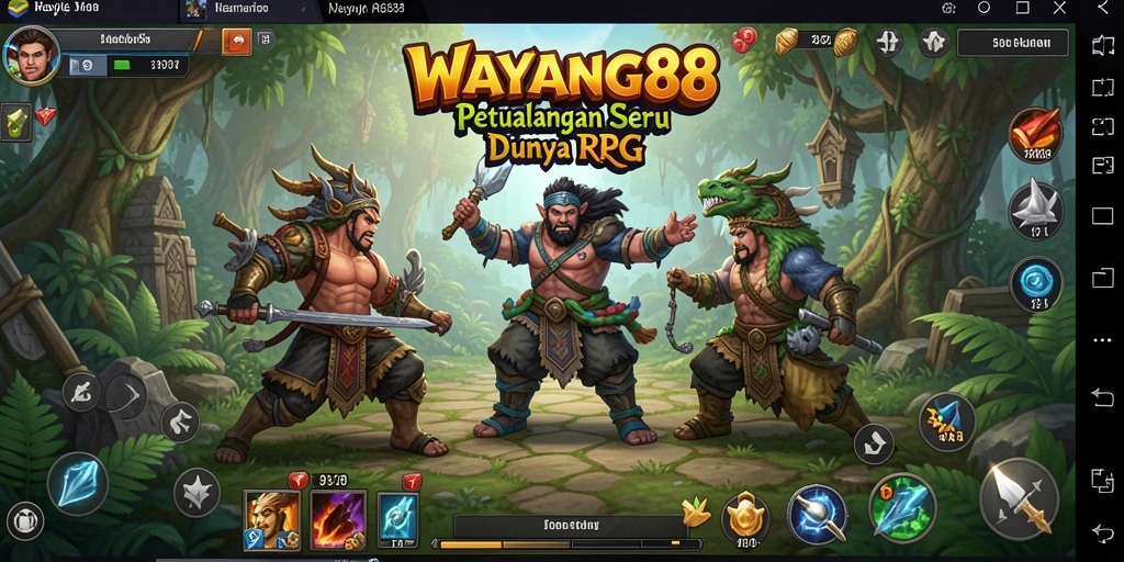 Tampilan gameplay WAYANG88 yang penuh aksi dan petualangan RPG.